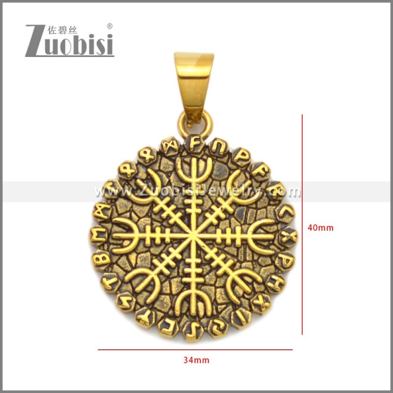 Stainless Steel Pendants p011348GA