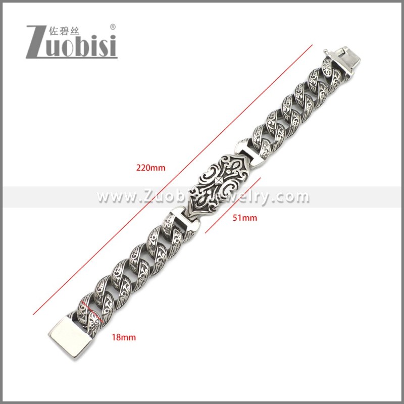 Stainless Steel Bracelet b010329SA