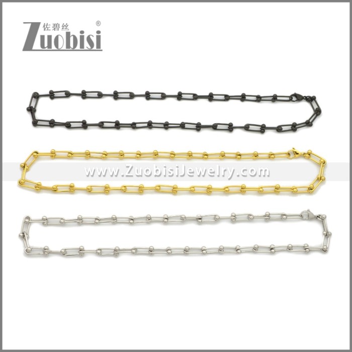 Stainless Steel Necklaces n003362G
