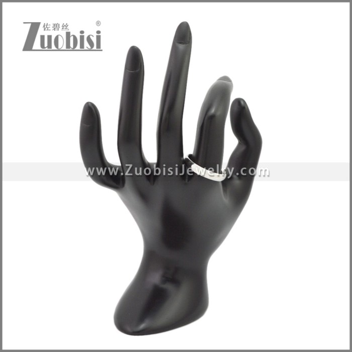 4MM Wide Silver Tone Stainless Steel Rings r009500S (10pcs price)