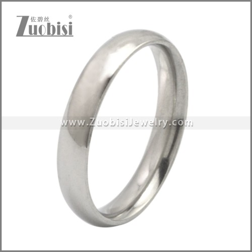 4MM Wide Silver Tone Stainless Steel Rings r009500S (10pcs price)