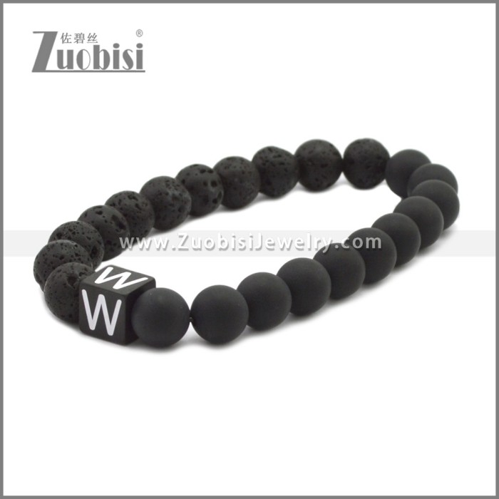 Volcanic Lava Rock Stone Bracelet b010356H23
