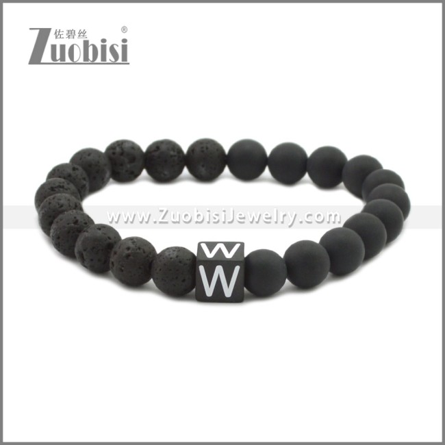 Volcanic Lava Rock Stone Bracelet b010356H23