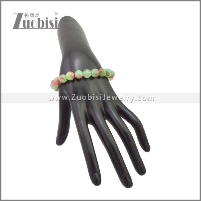 Natural Stone Beaded Adjustable Bracelet b010370C