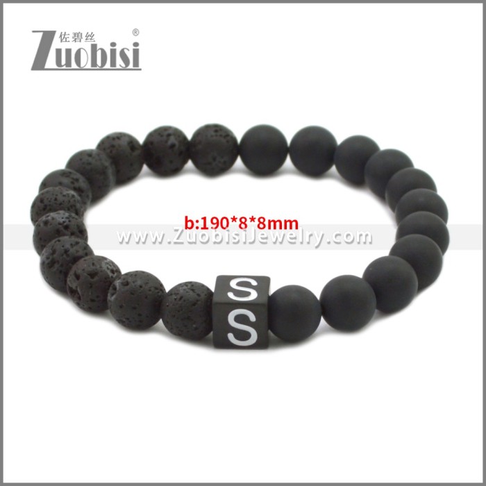 Natural Stone Lava Diffuser Aromatherapy Bracelet b010356H24