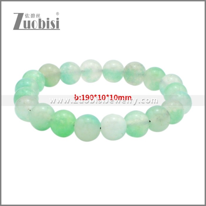 Crystal Healing Stone Bead String Bangle Bracelet b010367C