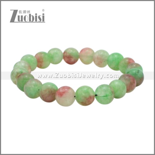 Natural Stone Beaded Adjustable Bracelet b010370C