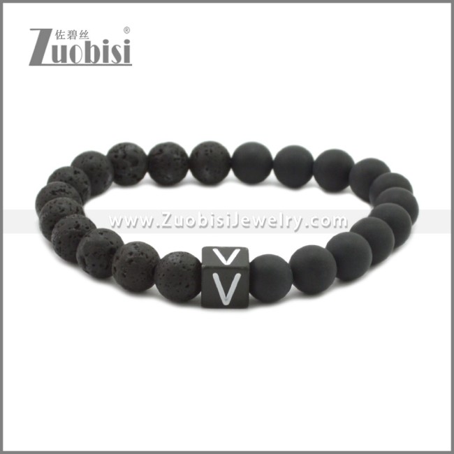 8mm Beads Lava Bracelets b010356H22