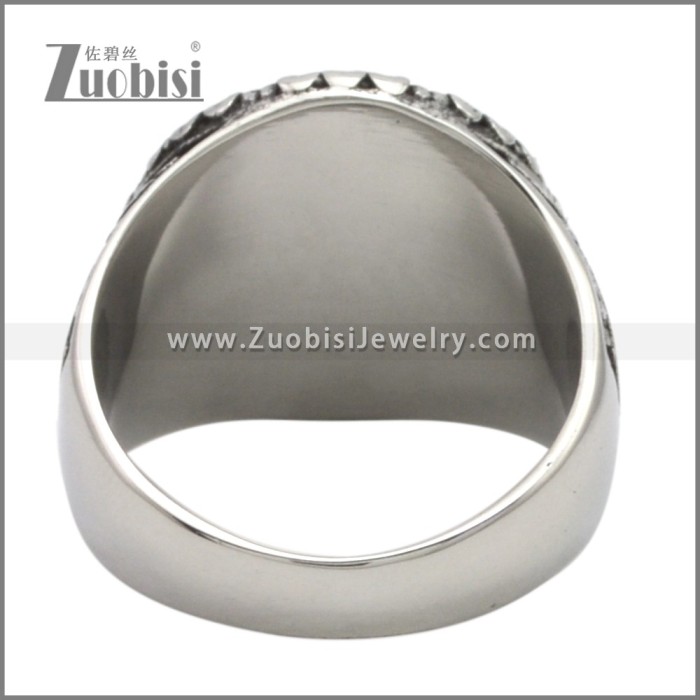 Stainless Steel Saint Michael Ring r009505SA
