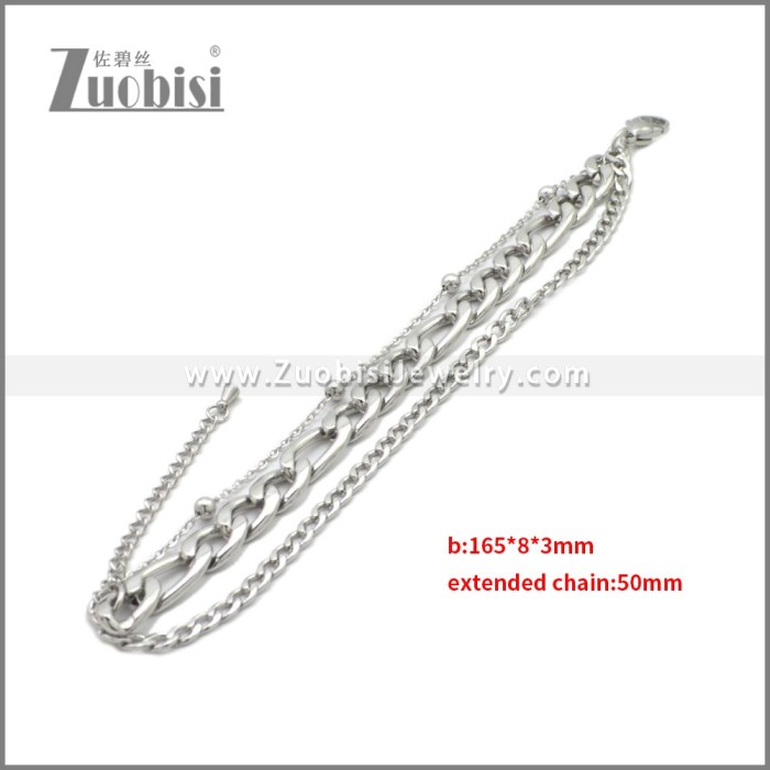Stainless Steel Bracelets b010390S