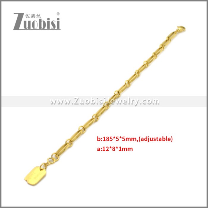 Stainless Steel Bracelets b010401G