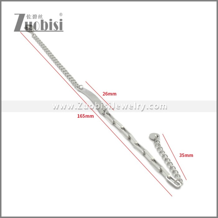 Stainless Steel Bracelets b010386S