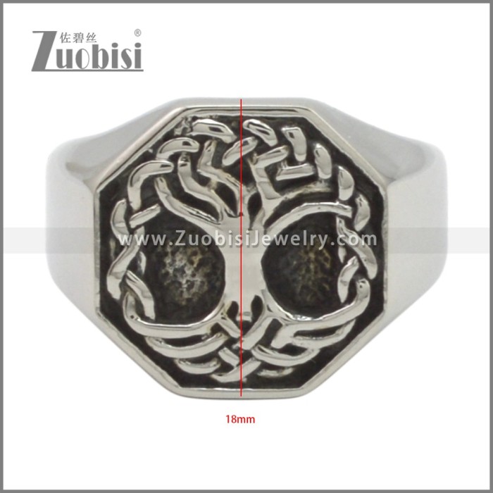 Stainless Steel Ring r009627SA