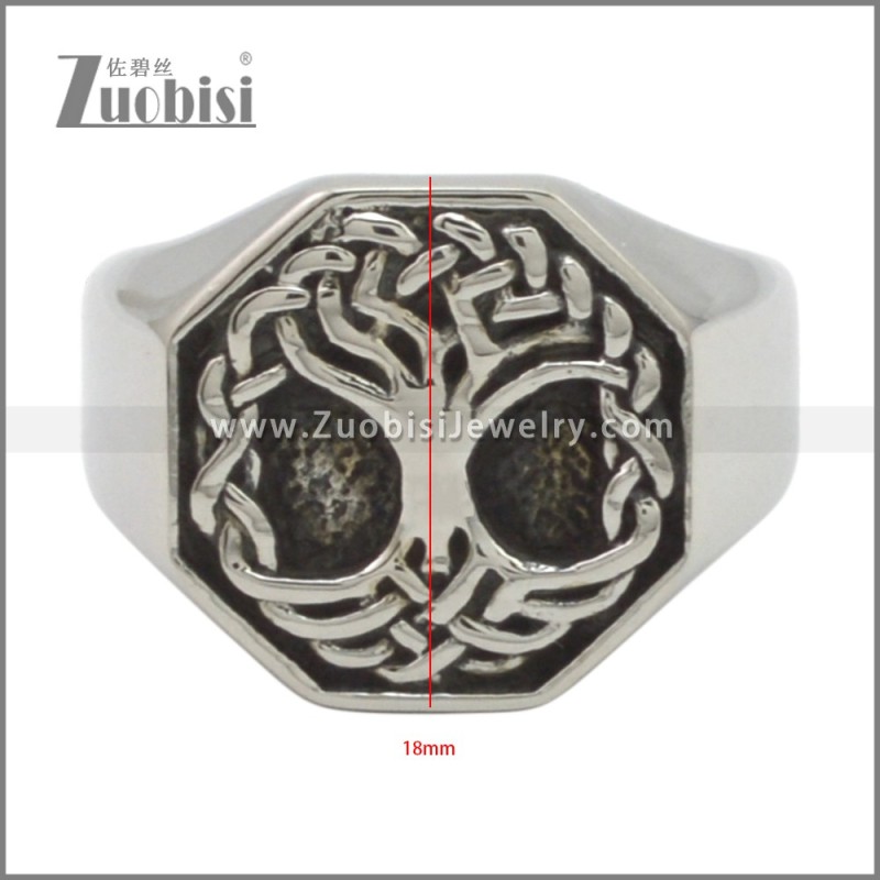 Stainless Steel Ring r009627SA