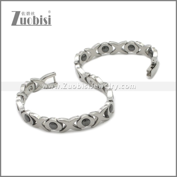 Love Heart Design Stainless Steel Magnetic Bracelets for Women b010423S