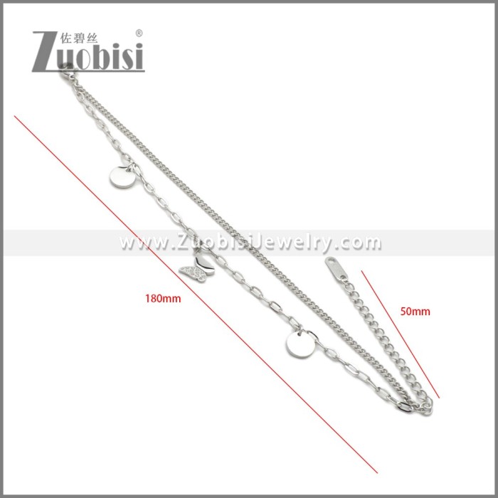 Stainless Steel Butterfly Bracelet for Lady b010419S