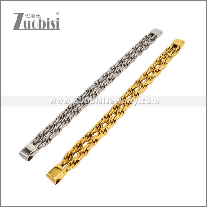 Stainless Steel Bracelet b010442S