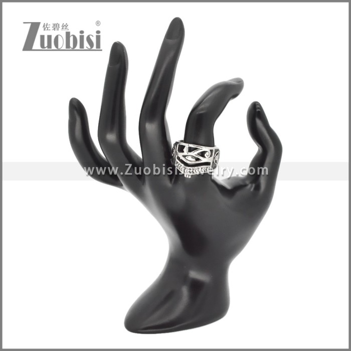 Stainless Steel Egypt Eye Ring r009826