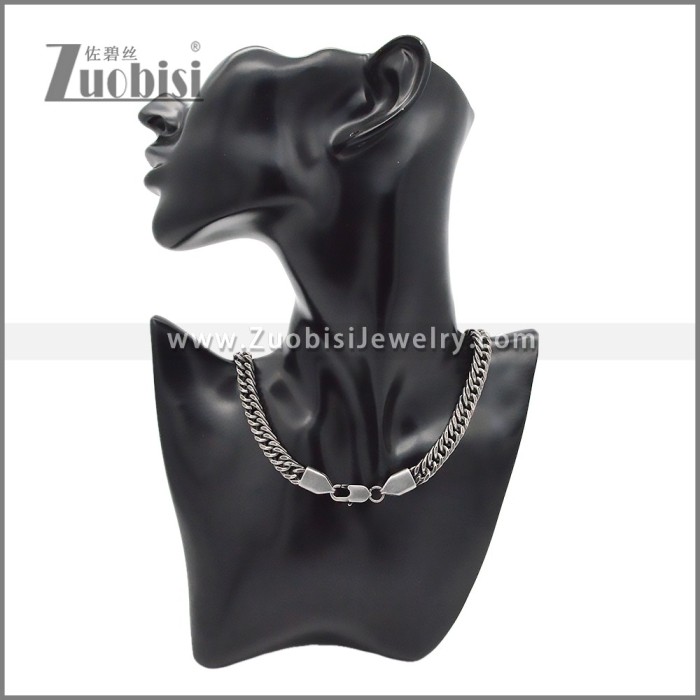 Stainless Steel Bracelet & Necklace Set s003008QH