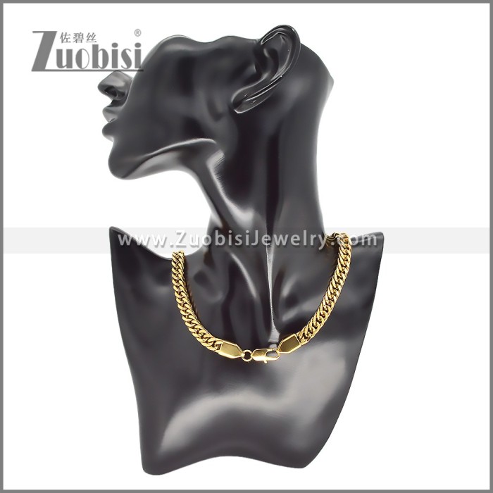 Stainless Steel Bracelet & Necklace Set s003008G