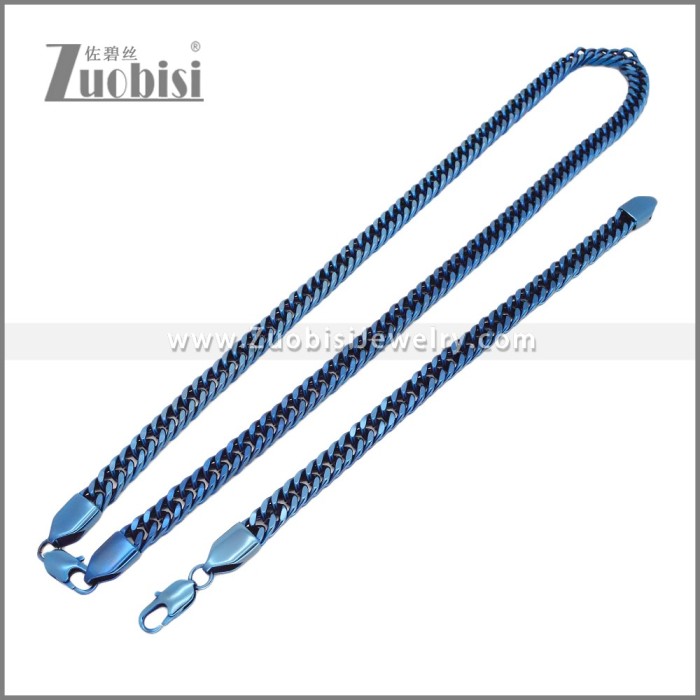 Stainless Steel Bracelet & Necklace Set s003008B