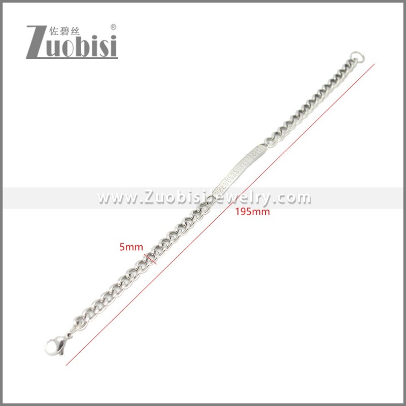 Stainless Steel Bracelets b010528S