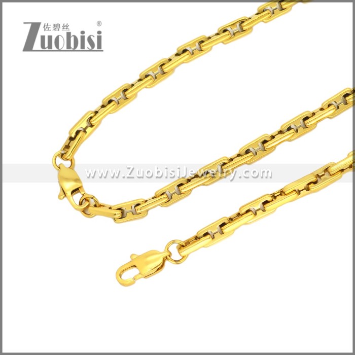 Stainless Steel Bracelet & Necklace Set s003020G