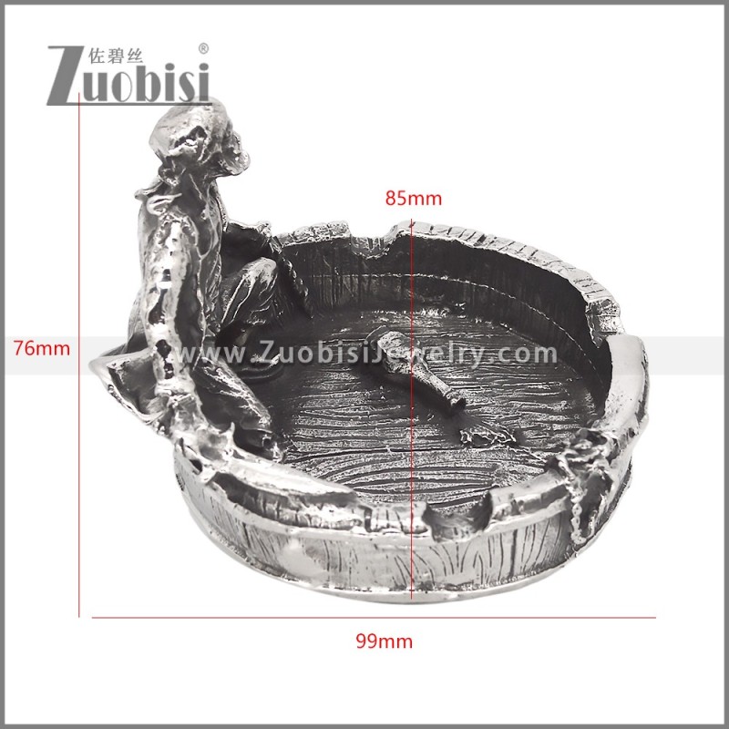 Stainless Steel Ashtray Ornament a001041