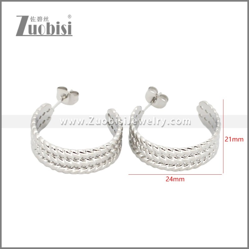 Stainless Steel Earrings e002457S
