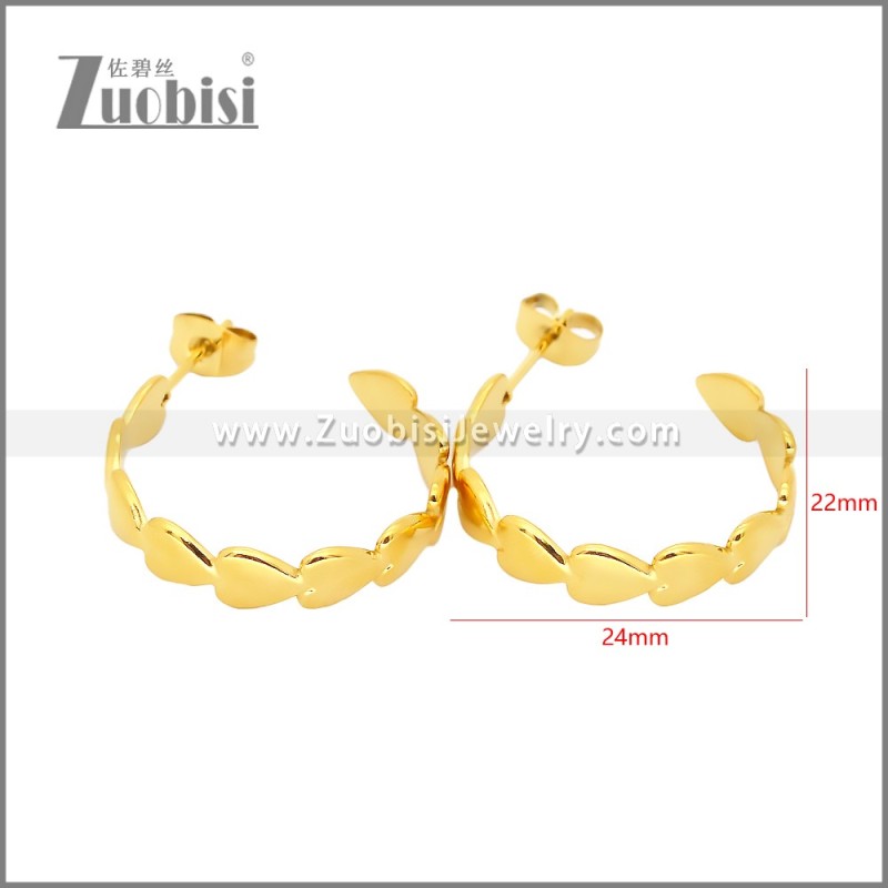 Stainless Steel Earrings e002454G