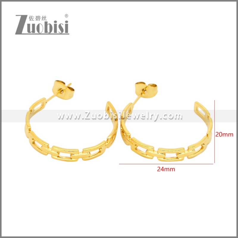 Stainless Steel Earrings e002458G