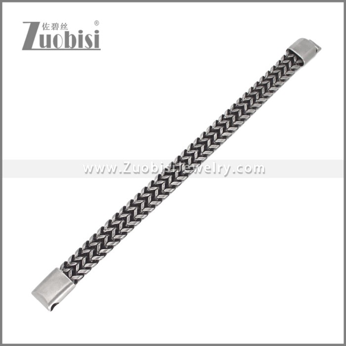 Ancient Black Stainless Steel Bracelets b010594A
