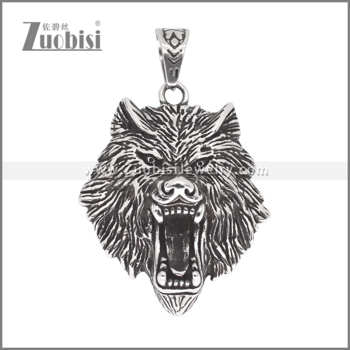 The Giant Wolf Viking Fenrir Pendant p011929