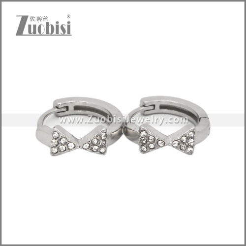 Stainless Steel Huggie Earrings e002494S2