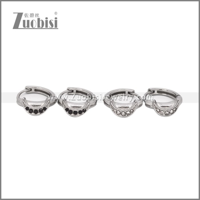 Stainless Steel Huggie Earrings e002495S2