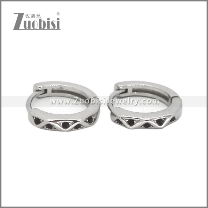 Stainless Steel Huggie Earrings e002498S1