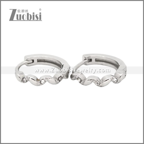 Stainless Steel Huggie Earrings e002493S2
