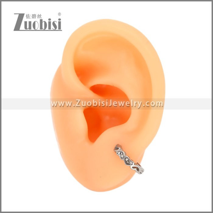 Stainless Steel Huggie Earrings e002496S2