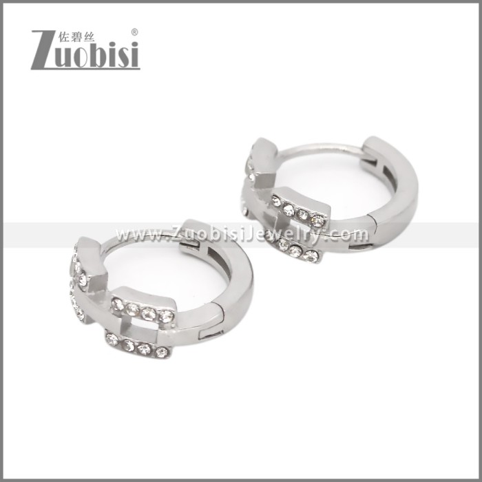 Stainless Steel Huggie Earrings e002501S2