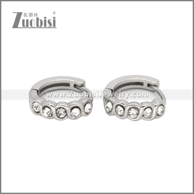 Stainless Steel Huggie Earrings e002503S2