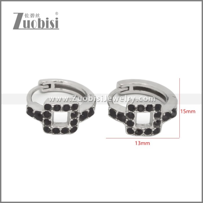 Stainless Steel Huggie Earrings e002497S1