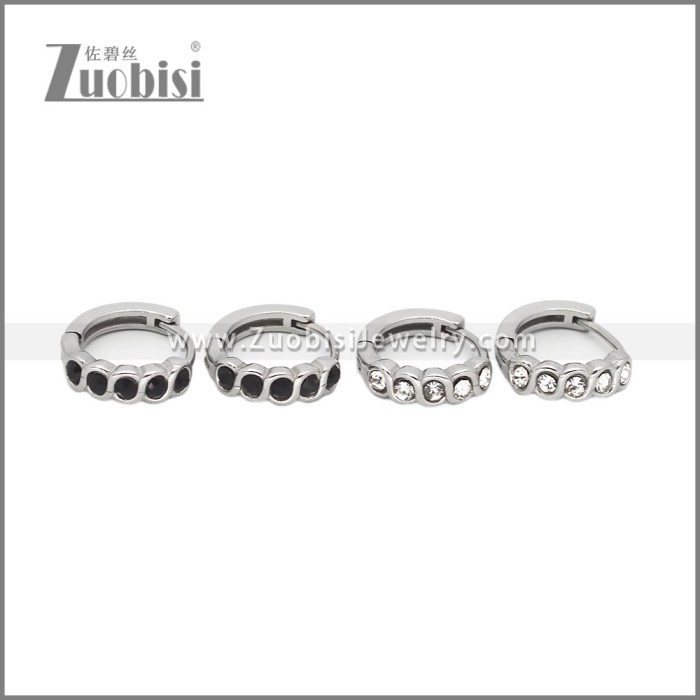 Stainless Steel Huggie Earrings e002503S2