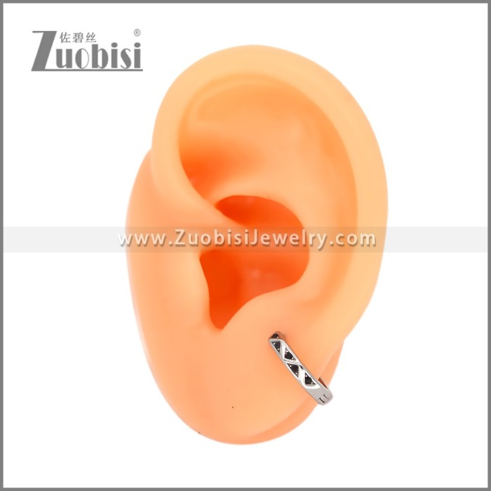 Stainless Steel Huggie Earrings e002498S1