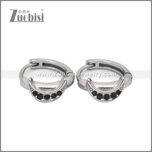Stainless Steel Huggie Earrings e002495S1