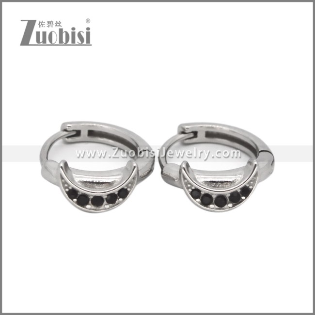 Stainless Steel Huggie Earrings e002495S1