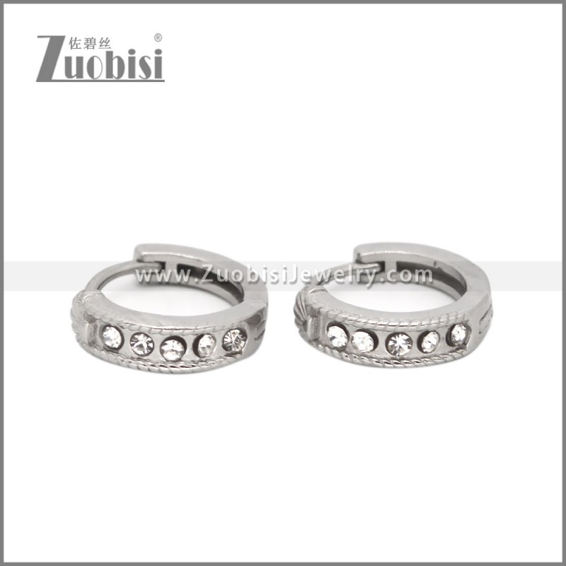 Stainless Steel Huggie Earrings e002505