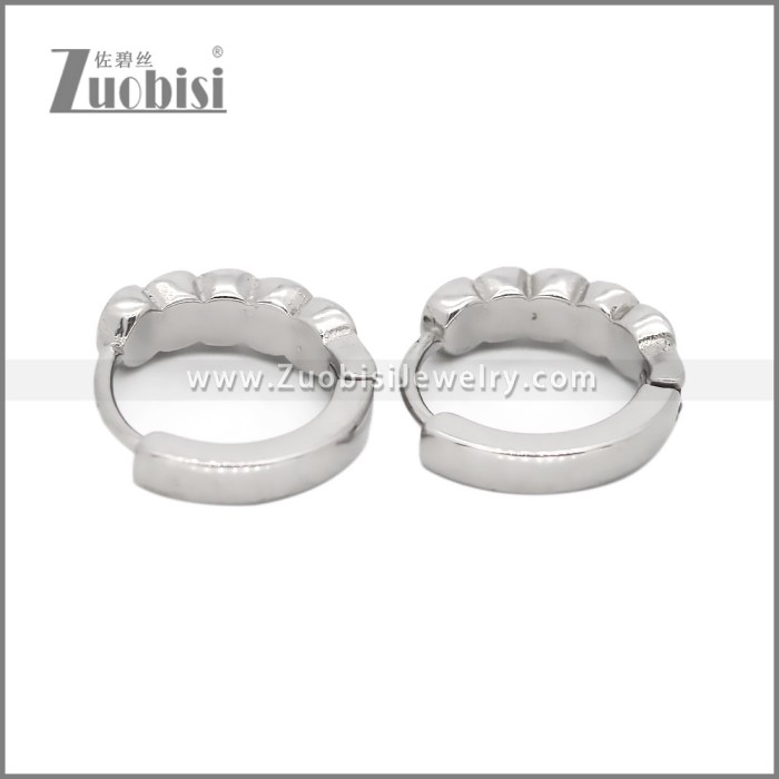 Stainless Steel Huggie Earrings e002503S2