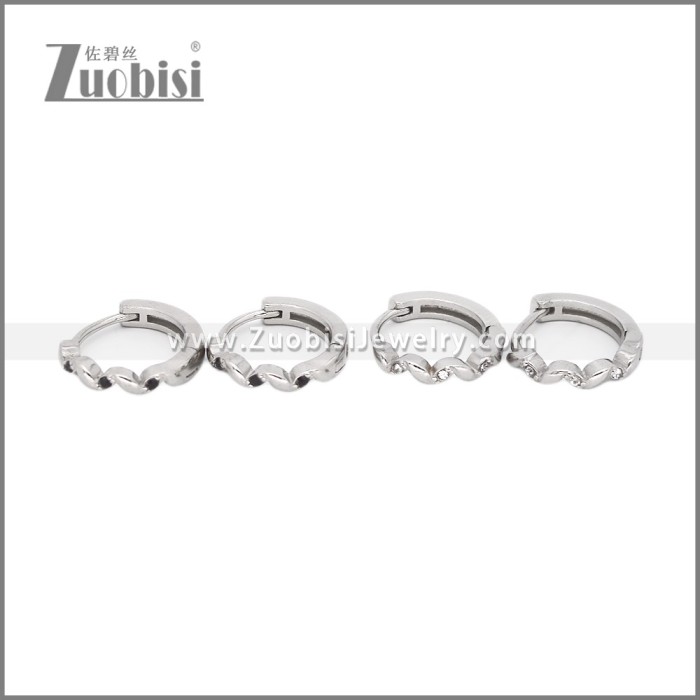 Stainless Steel Huggie Earrings e002493S1