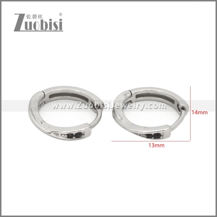 Stainless Steel Huggie Earrings e002506