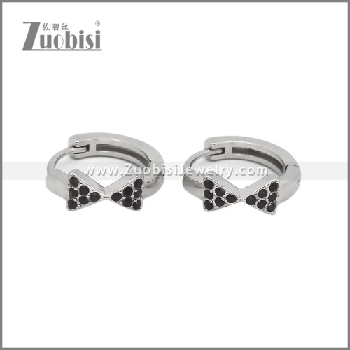 Stainless Steel Huggie Earrings e002494S1